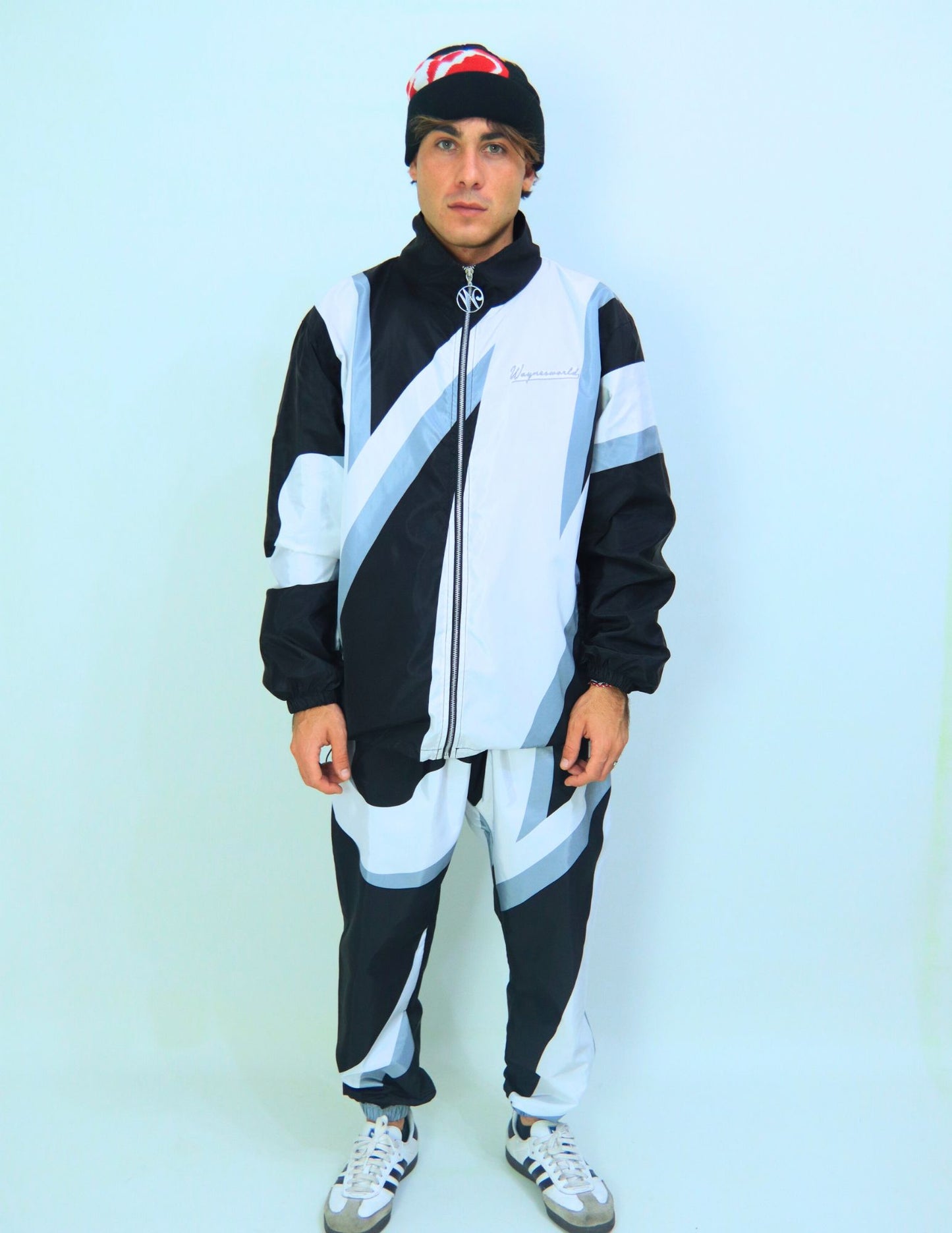 Nylon Tracksuit Black