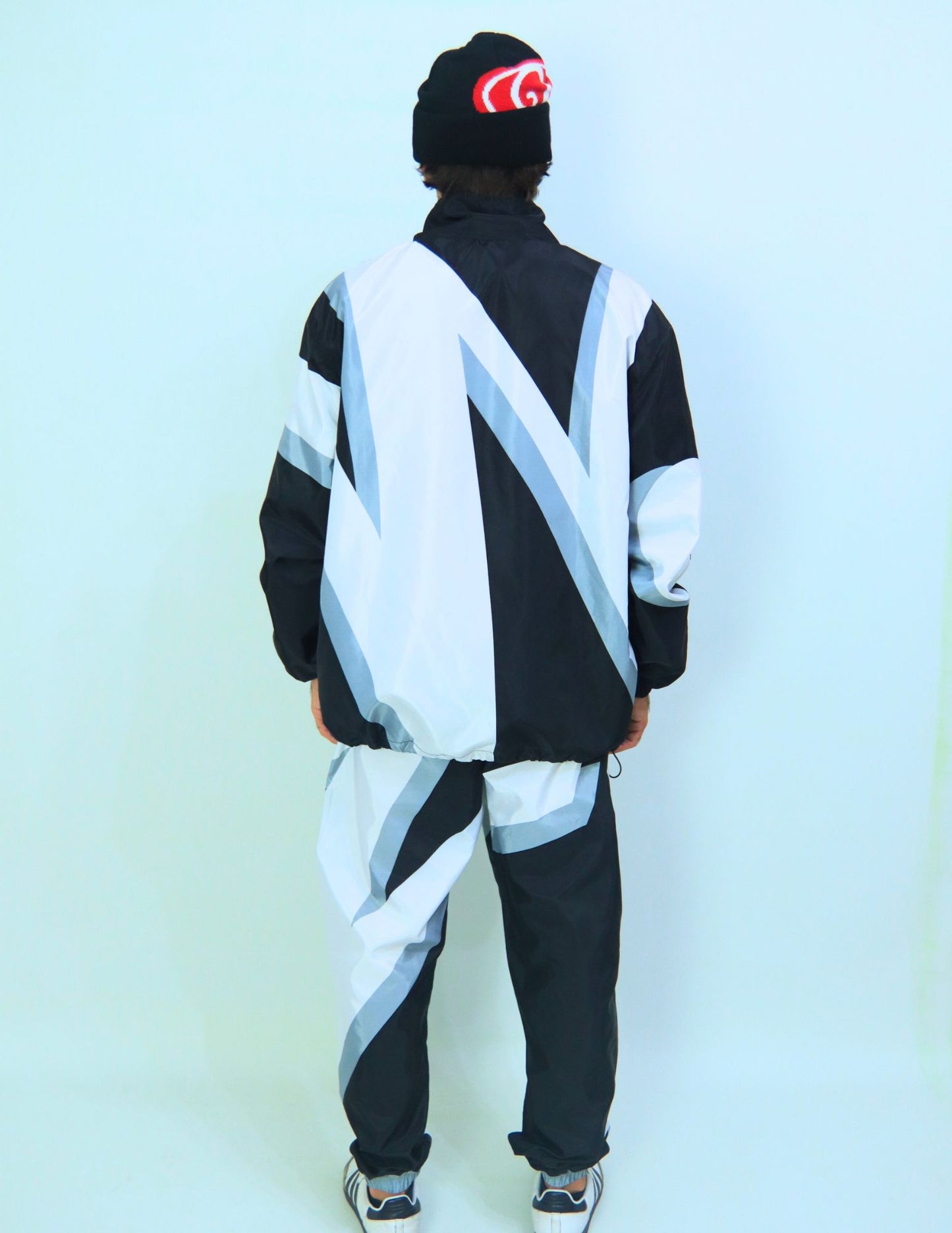 Nylon Tracksuit Black