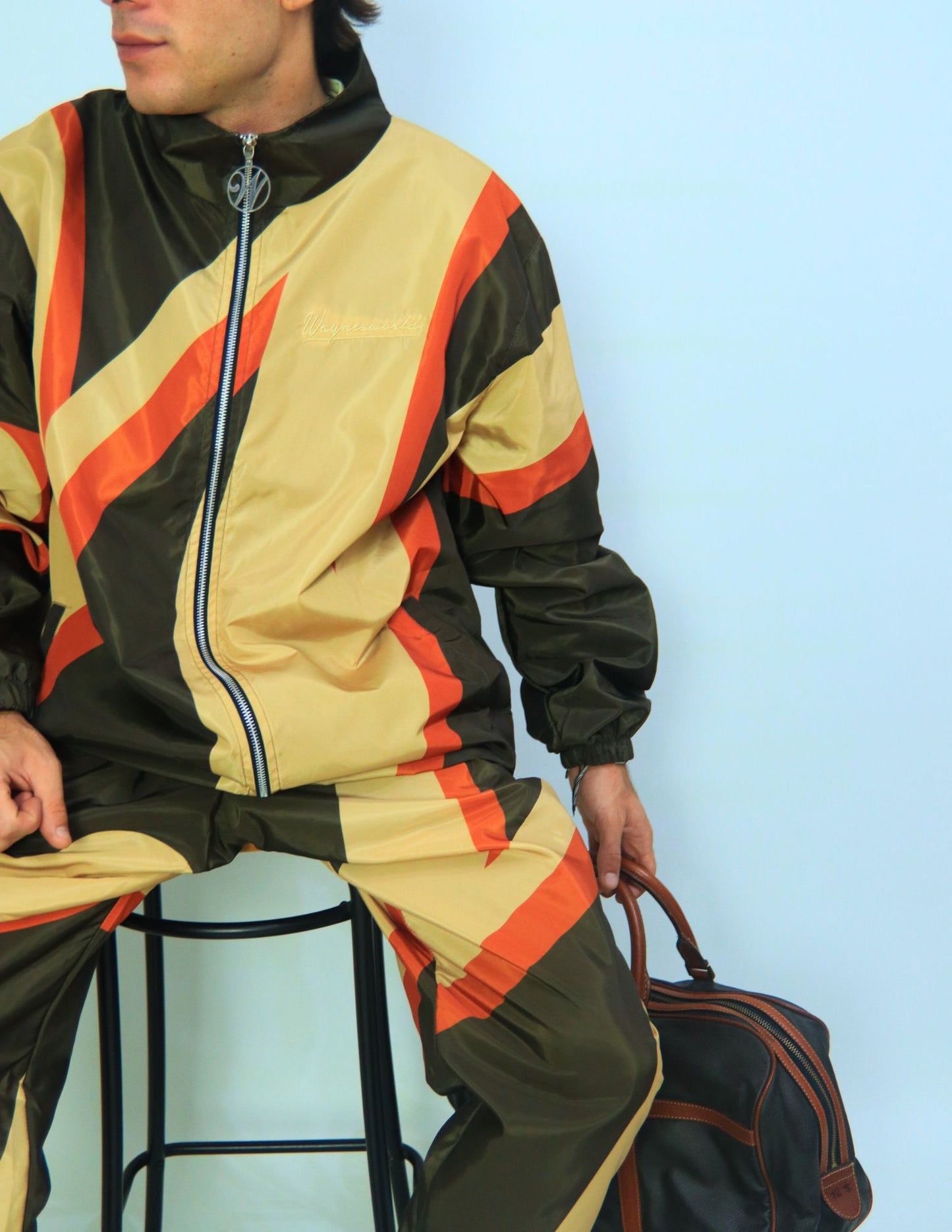 Nylon Tracksuit Brown