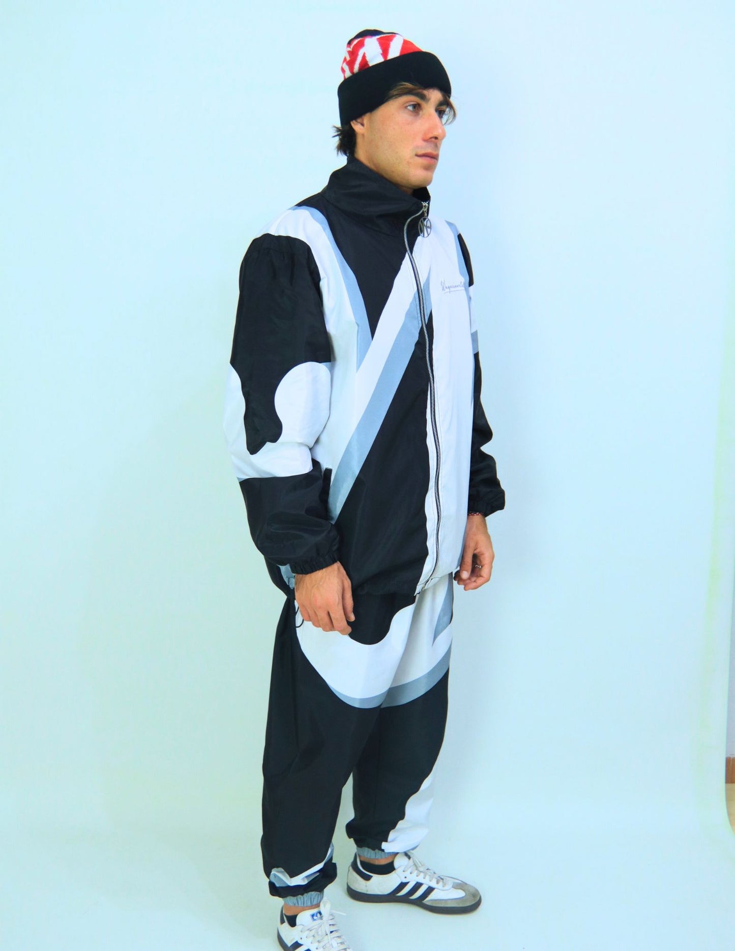 Nylon Tracksuit Black