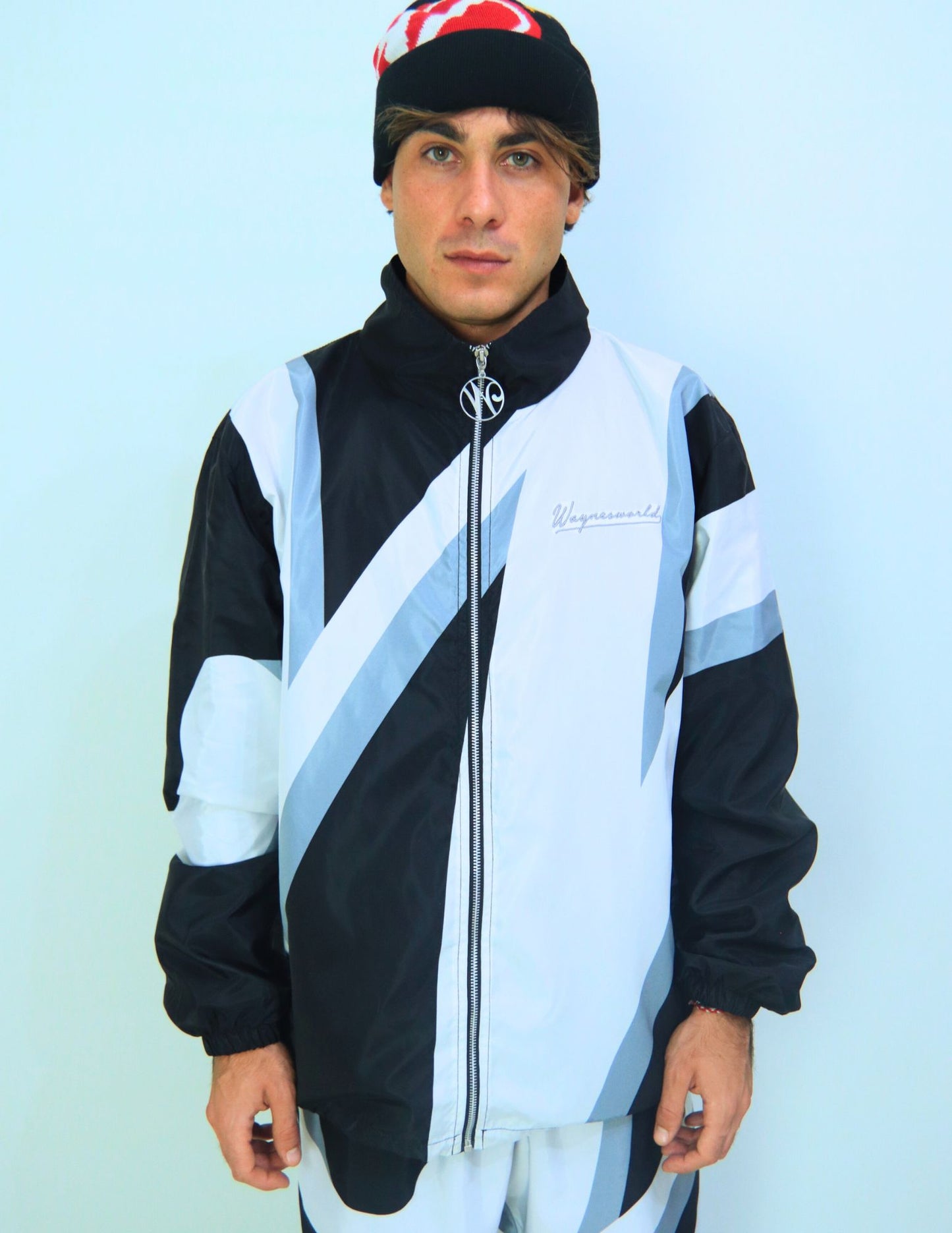 Nylon Tracksuit Black