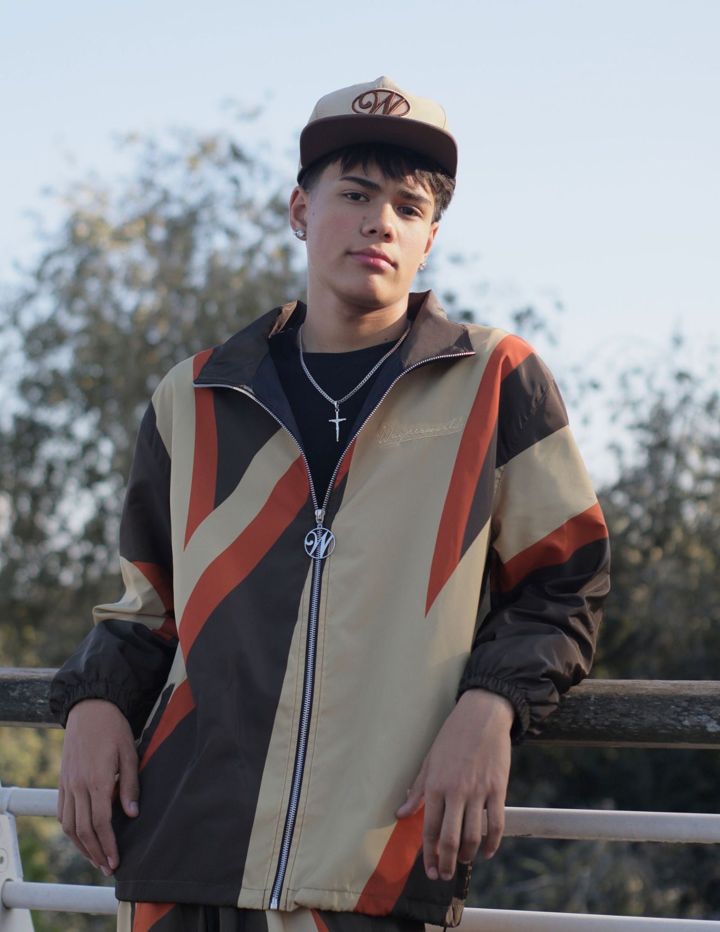 Nylon Tracksuit Brown