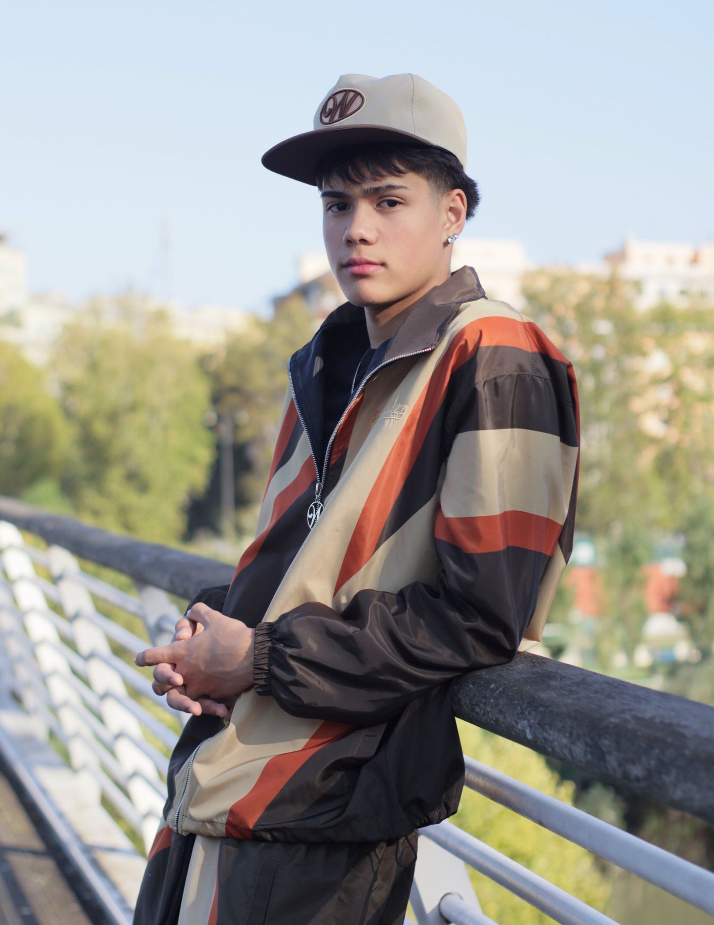 Nylon Tracksuit Brown