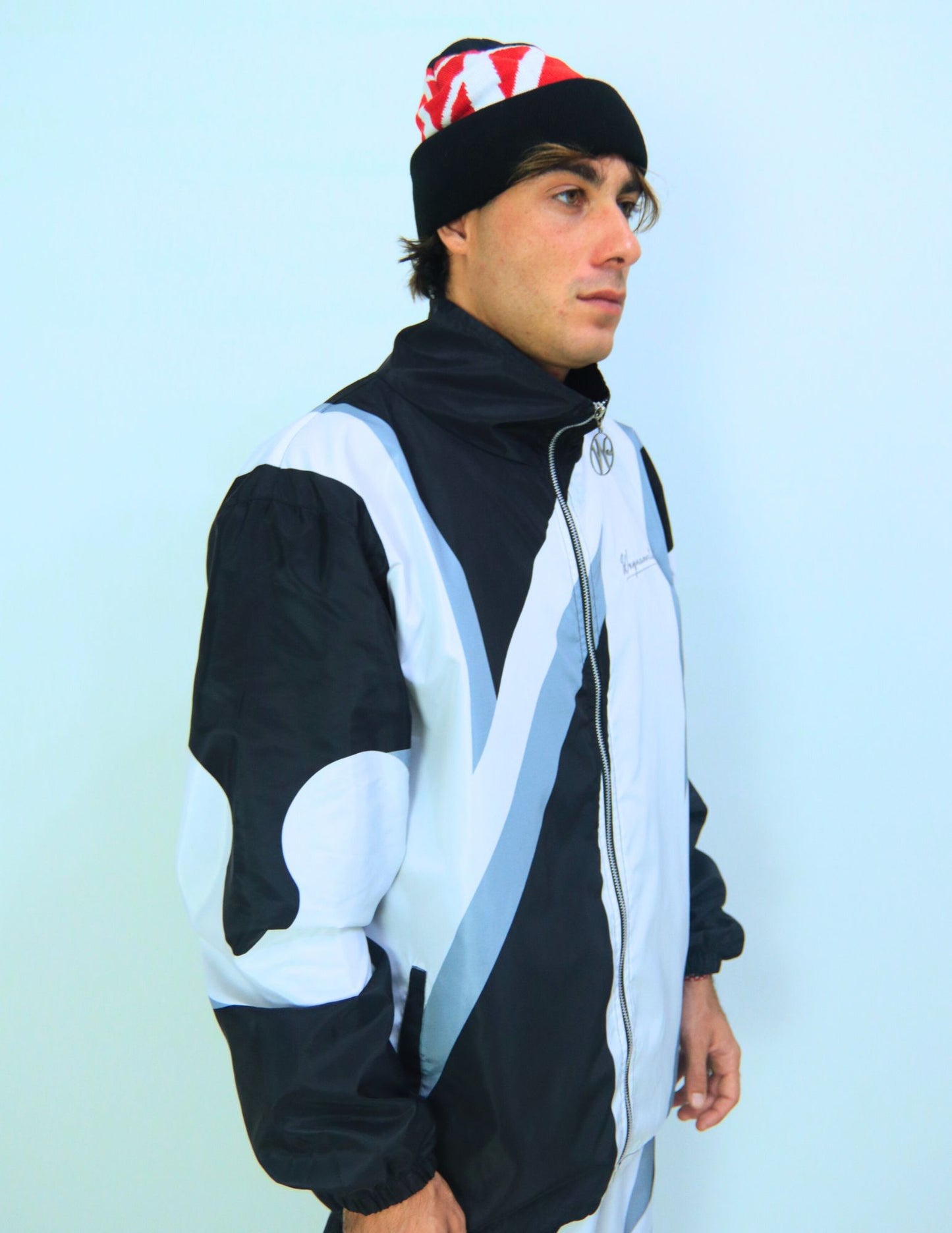 Nylon Tracksuit Black