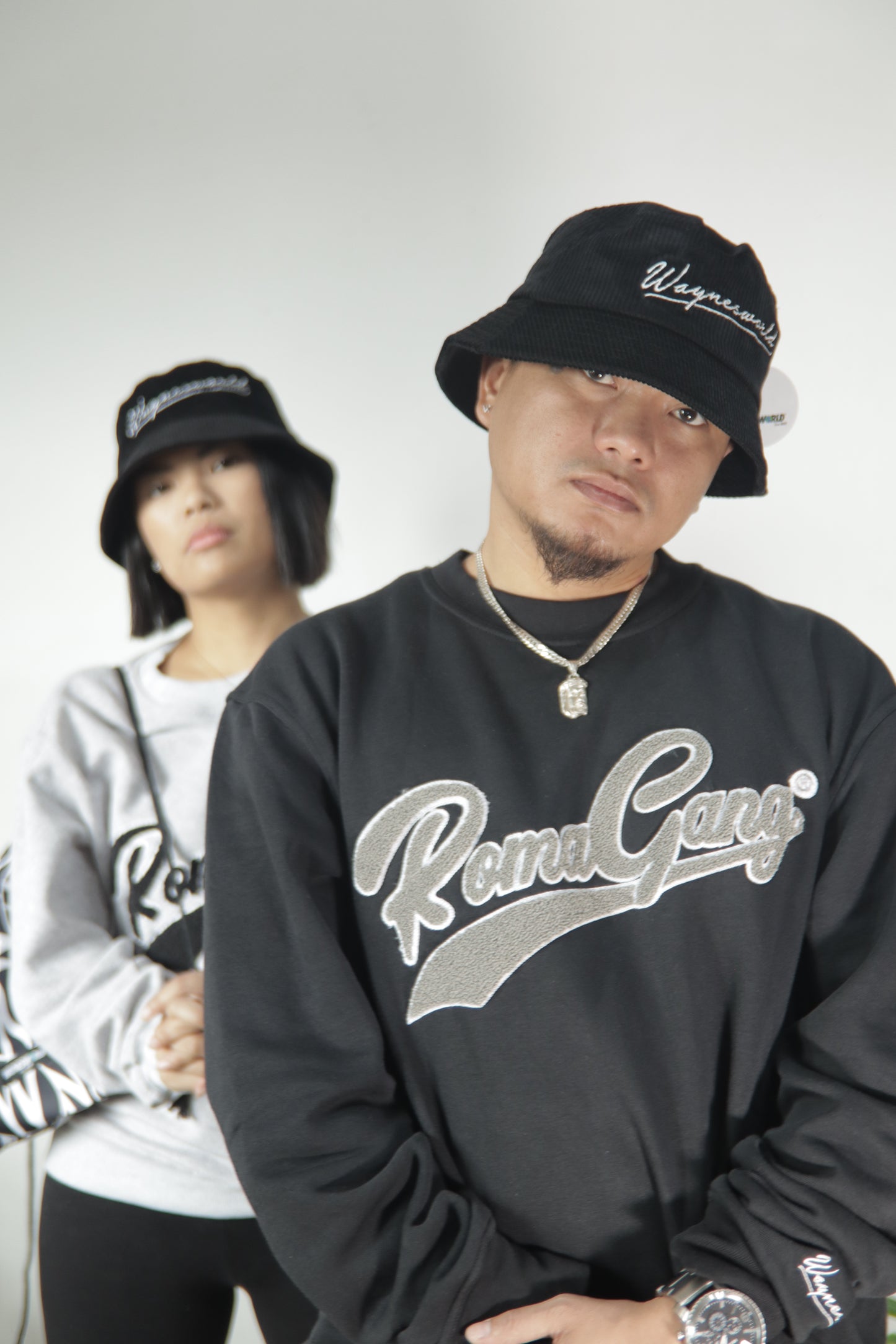 Black Corduroy Bucket Hat