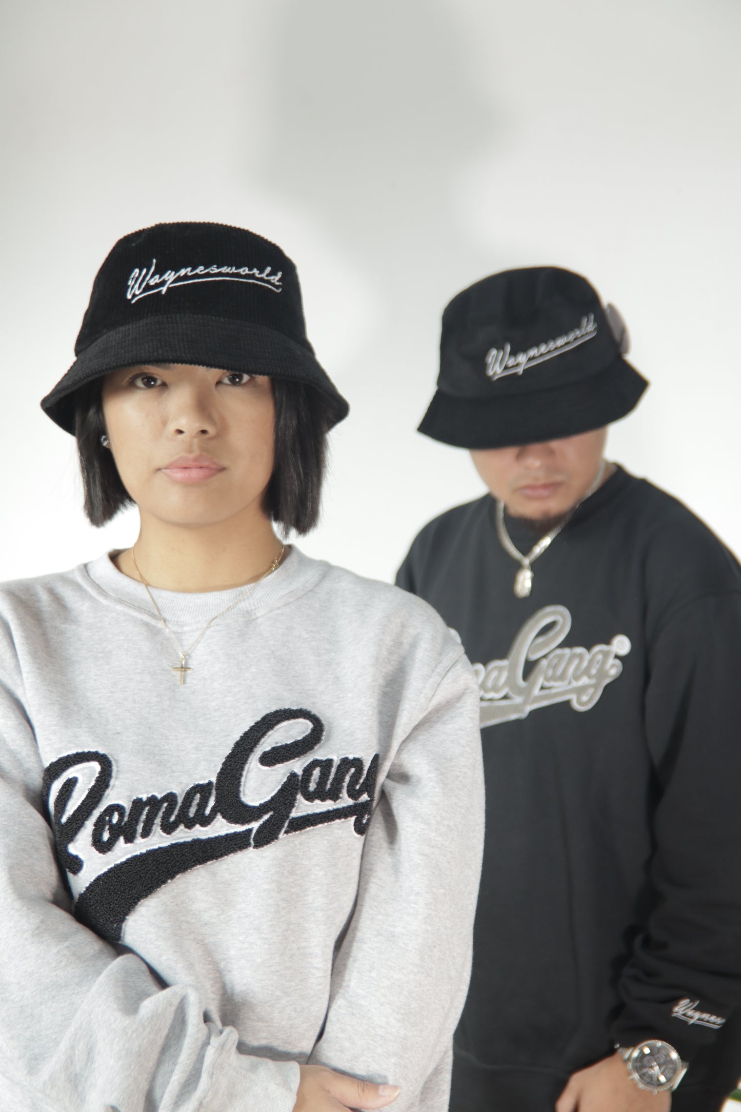 Black Corduroy Bucket Hat