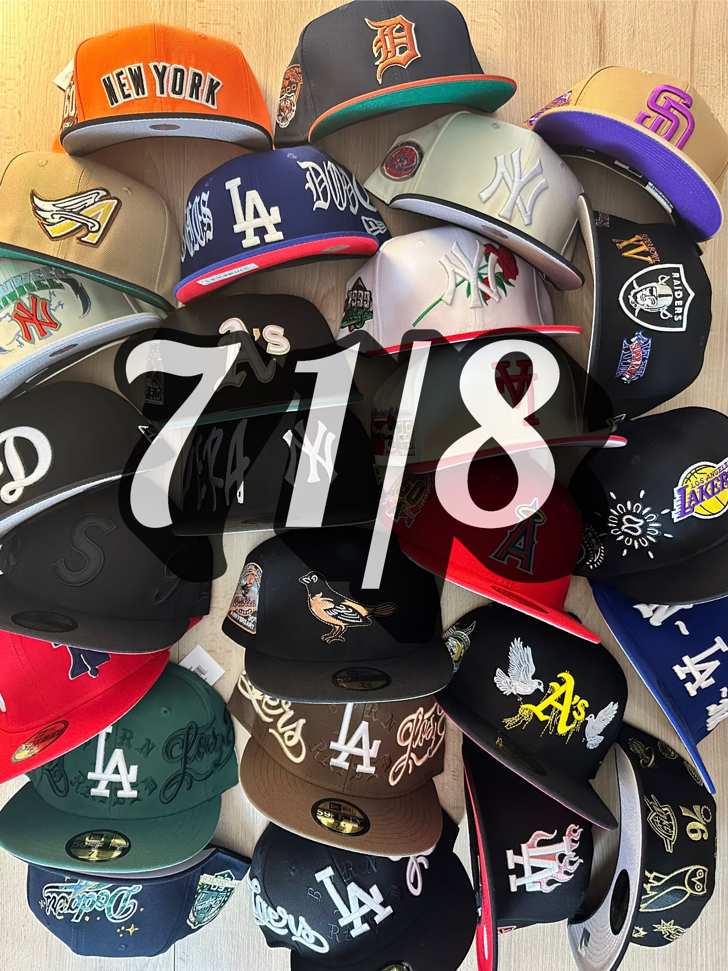 7 1/8 Fitted Caps