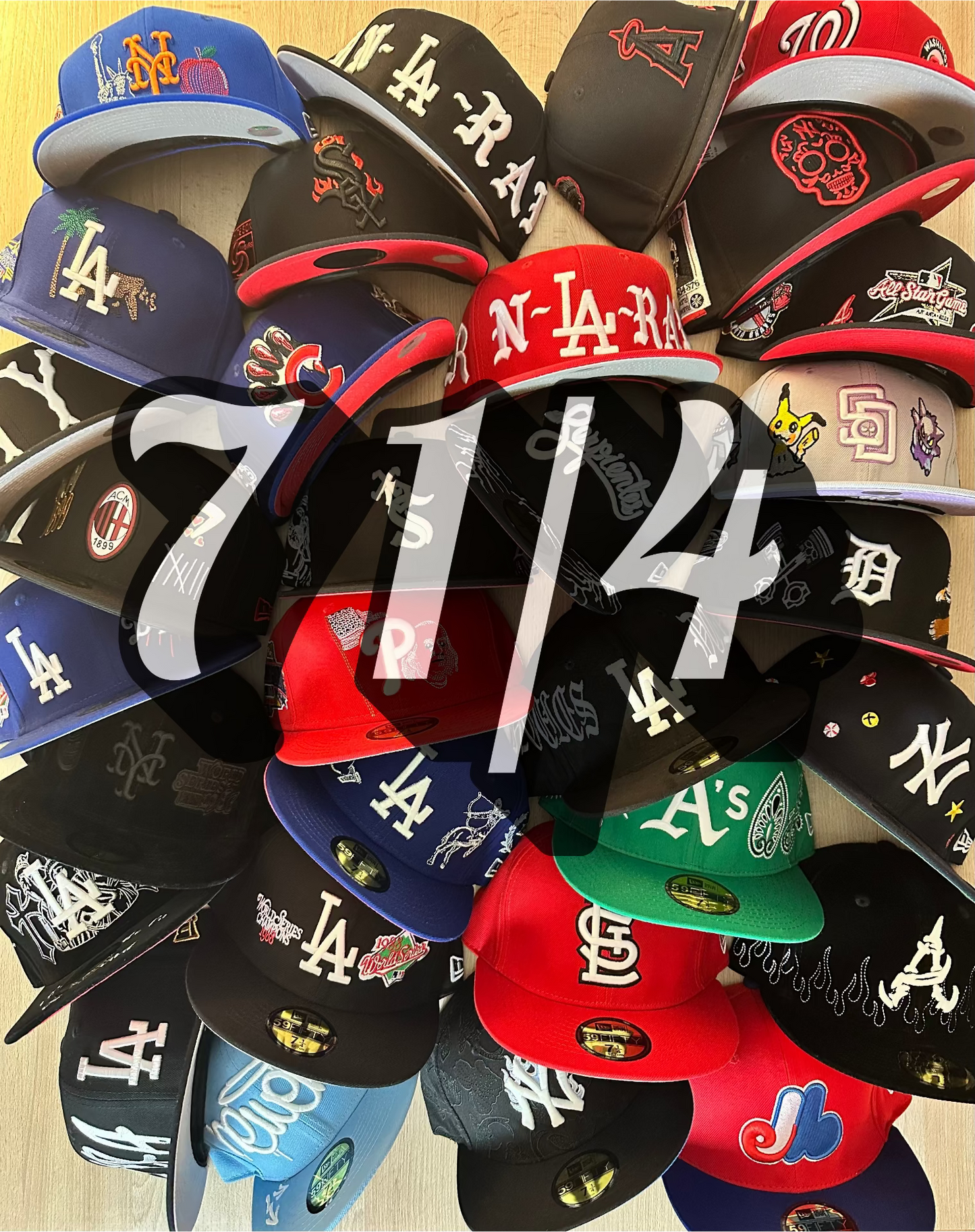 7 1/4 Fitted Caps