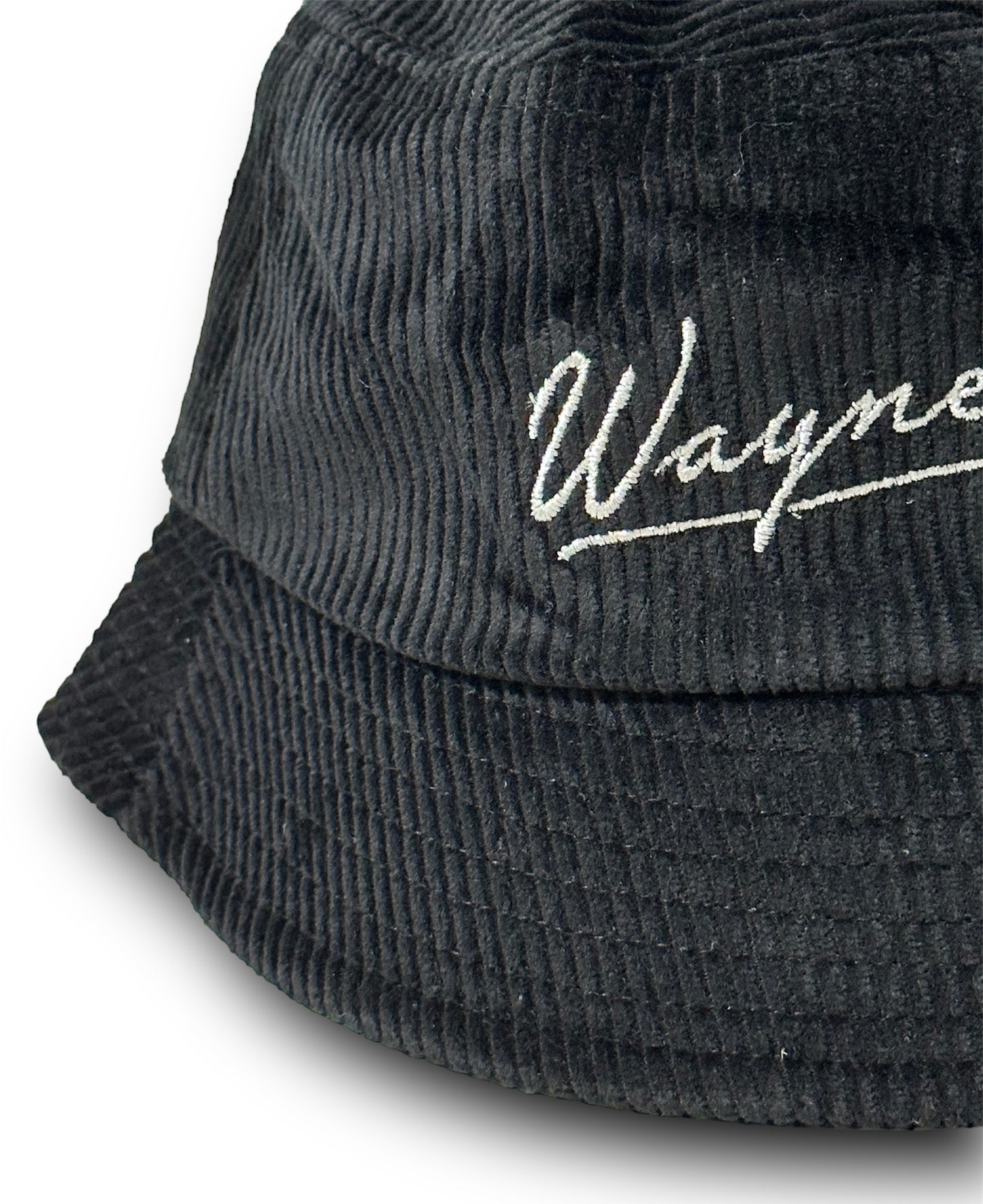Black Corduroy Bucket Hat
